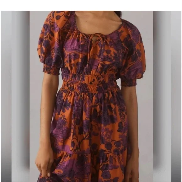 anthropologie purple and orange dress Anthropologie Vibrant Orange and Purple Maxi Dress is available for  purchase on au PAY Market - Imported Goods Online Store Co.Ltd. | au PAY  Market